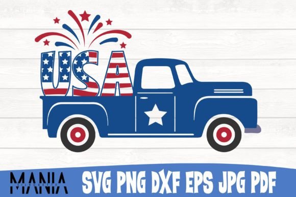 American Vintage Truck Svg Cut File: Graphics for Graphic Templates