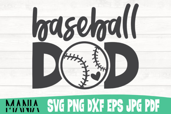 Baseball Dad SVG Design for Graphic Templates