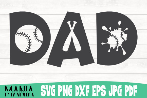 Dad Baseball Graphics: A Versatile Graphic Template for Creative Branding