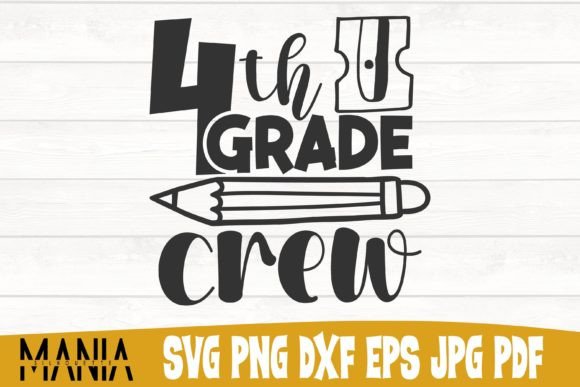 Fourth Grade Crew Svg Cut File Graphics Review