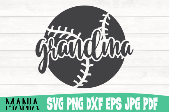 Grandma Baseball Graphic Templates for Real Crafting Projects