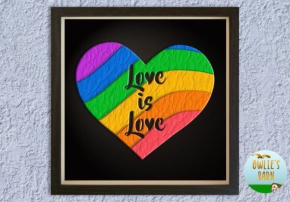 Love is Love Pride Heart Graphics and Crafts Review