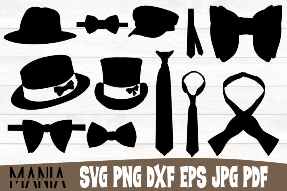 Men Accesories Silhouettes Cut File Graphics Review