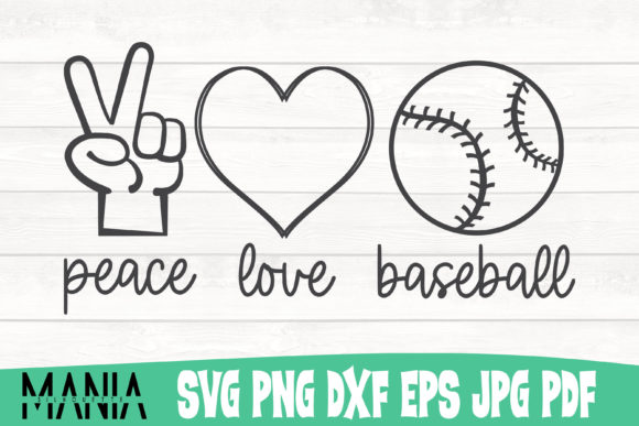 Peace Love Baseball Graphics: A Versatile Graphic Template for Creative Content