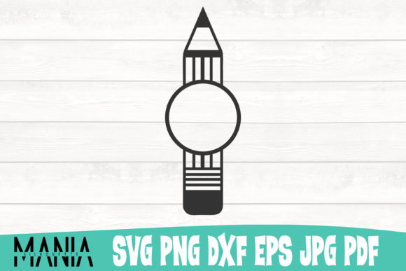 Pencil Monogram Svg Cut File Design: Graphics for Modern Brand Identity