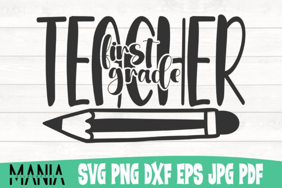 Teacher First Grade Svg Cut File Graphics and Graphic Templates Review