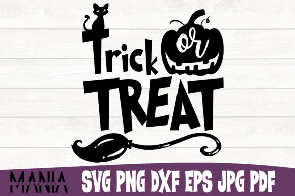 Trick or Treat Halloween Svg Cut File Graphics & Graphic Templates