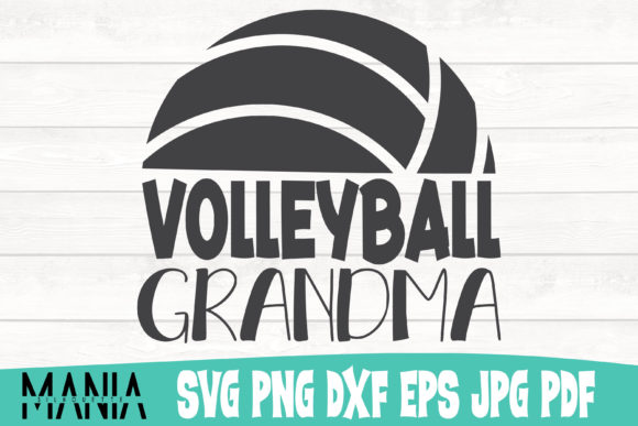 Volleyball Grandma SVG Design: A Graphic Template for Heartfelt Branding
