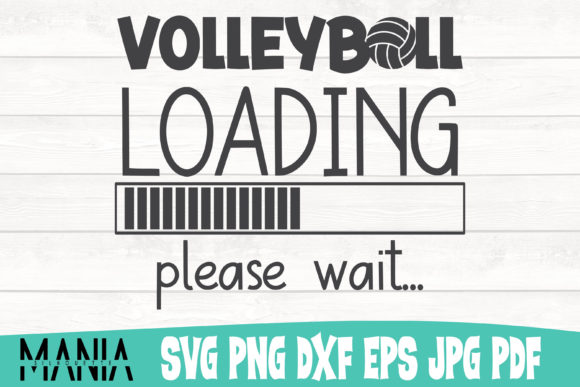 Volleyball Loading Please Wait SVG: A Vibrant Graphic Template for Dynamic Designs